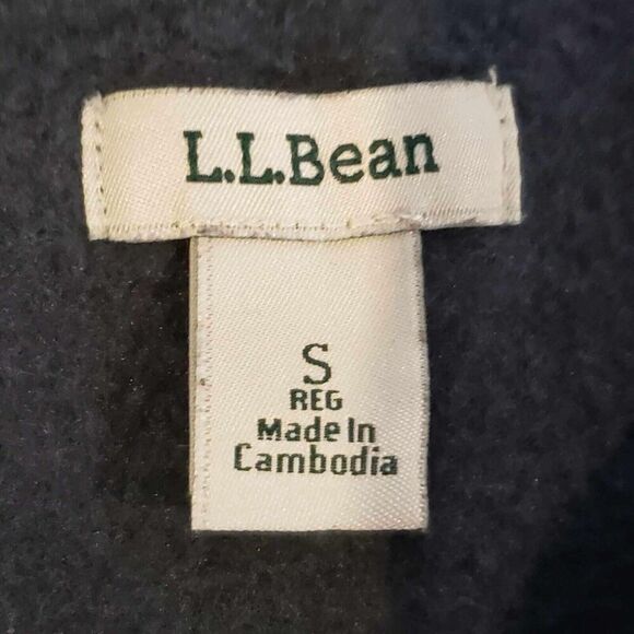 LL Bean Crewneck Pullover Crewneck Sweatshirt Blue Size Small S Embroidered - Picture 5 of 8